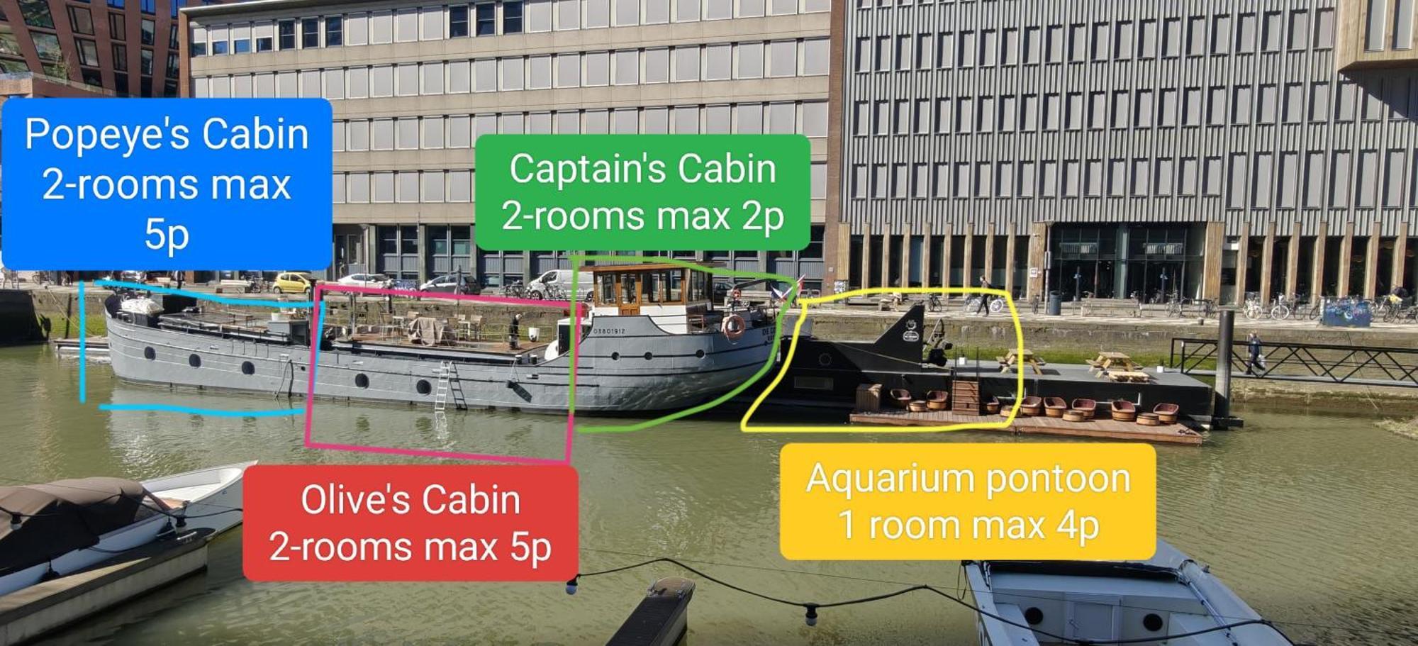 De Coaster & Aquarium Ponton Hotell Rotterdam Exteriör bild